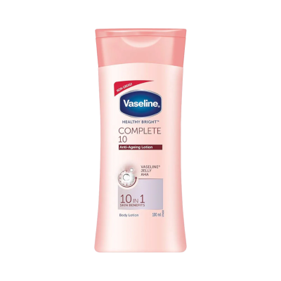 Vaseline Healthy Bright Complete 10 Body Lotion, Anti- Ageing Lotion With Vitamin B3, Aha, Pro-Retinol, 100ml